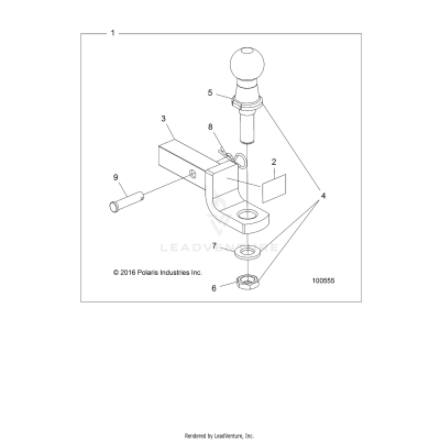 CHASSIS, HITCH - A19SVS95CR/ER [100555]