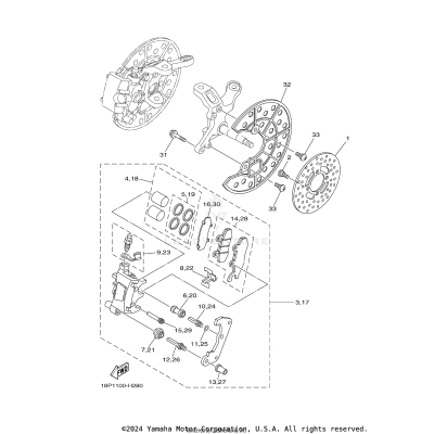 FRONT BRAKE CALIPER