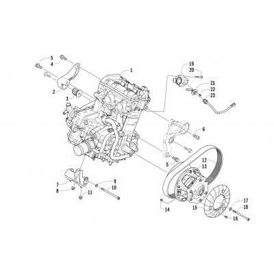 ENGINE AND RELATED PARTS