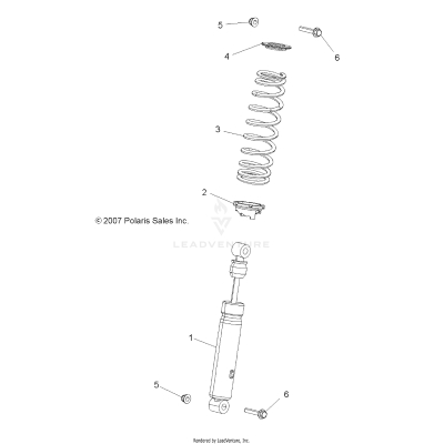SUSPENSION, SHOCK, FRONT - A19SYE95BV [49ATVSHOCKFRT7043168]