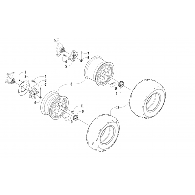 WHEEL AND TIRE ASSEMBLY