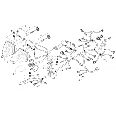 HEADLIGHT AND WIRING ASSEMBLIES