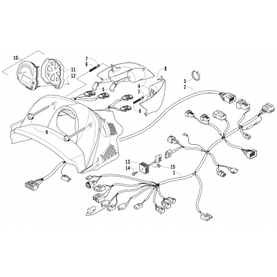 HEADLIGHT, INSTRUMENTS, AND WIRING ASSEMBLIES