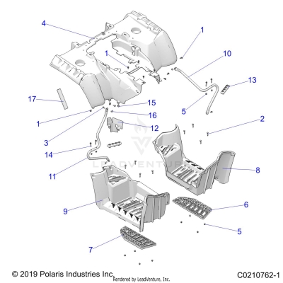 BODY, REAR CAB and FOOTWELL - A25SYE95PL (C0210762-1)