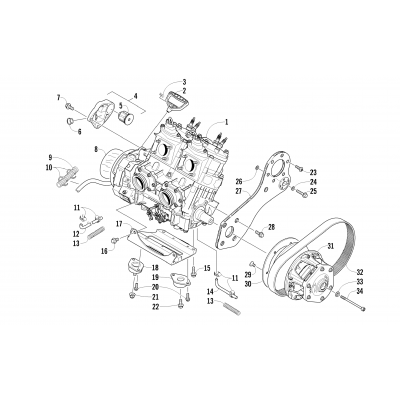 ENGINE AND RELATED PARTS