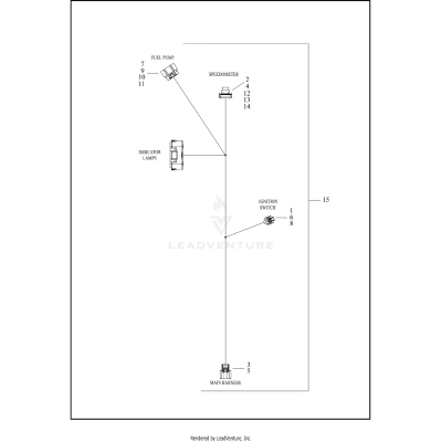 WIRING HARNESS, CONSOLE - FLRT