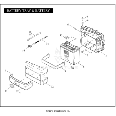 BATTERY TRAY & BATTERY