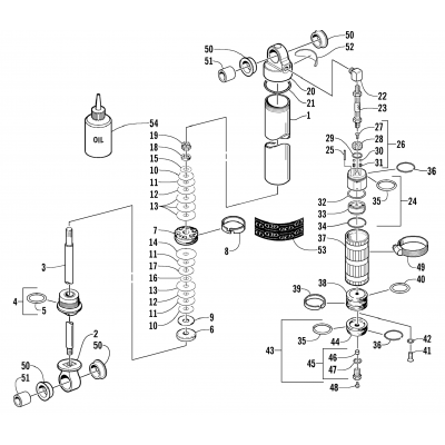 REAR SUSPENSION REAR ARM SHOCK ABSORBER