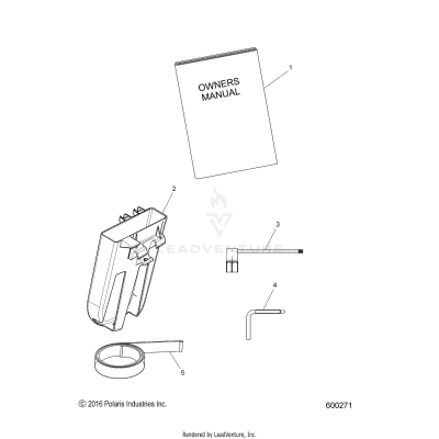 TOOLS, BELT HOLDER, TOOLS, and OWNERS MANUAL - S20EKL8RS (600271)