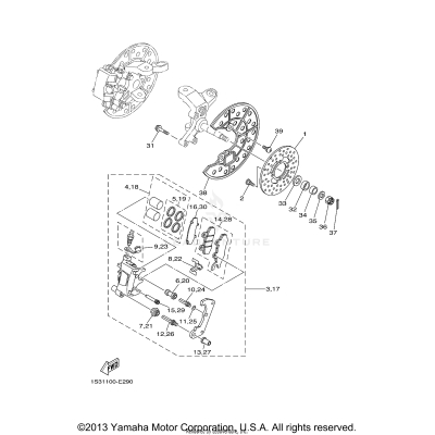 FRONT BRAKE CALIPER