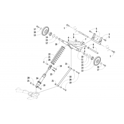 REAR SUSPENSION REAR ARM ASSEMBLY