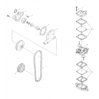 Water Pump/Fuel Pump