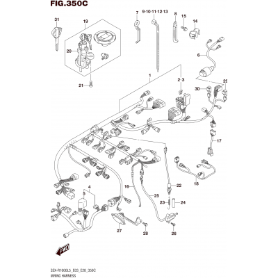 WIRING HARNESS (GSX-R1000L5 E33)