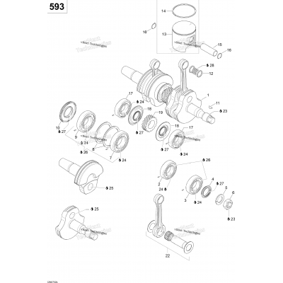 Crankshaft And Pistons 600