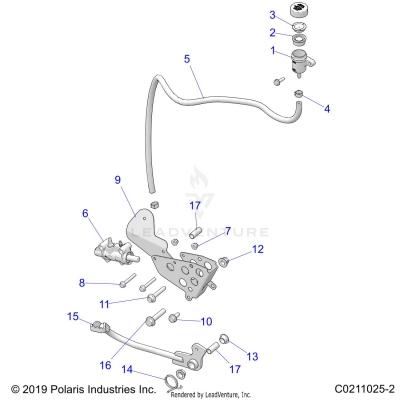 BRAKES, BRAKE PEDAL and MASTER CYLINDER - A20SGE95AK (C0211025-2)