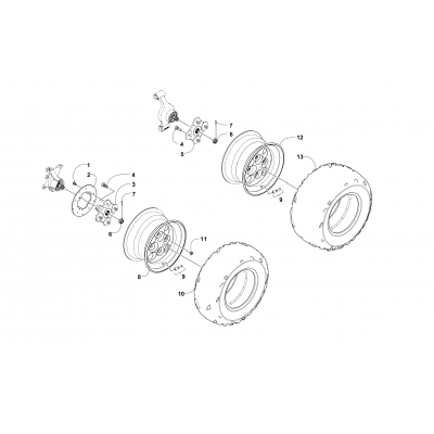 WHEEL AND TIRE ASSEMBLY