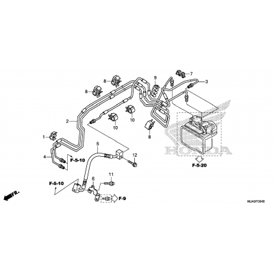 FRONT BRAKE PIPE