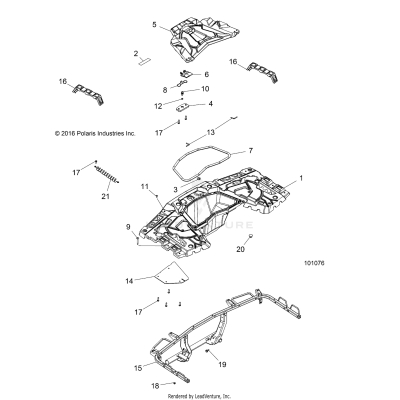 BODY, REAR RACK - A19SXS95FR (101076)