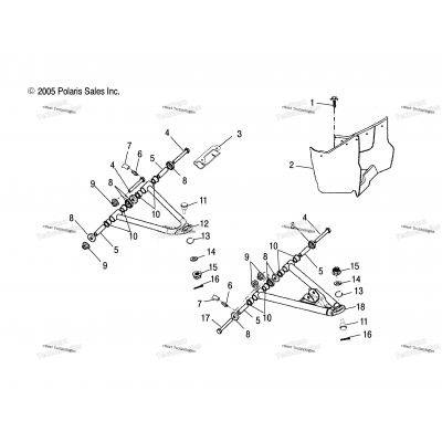 Control Arm & Footrest /Ab/Ac/Le