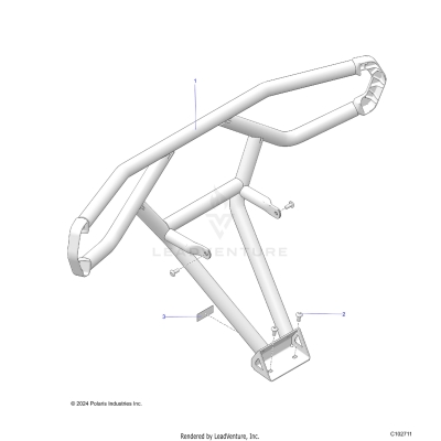 BODY, REAR BUMPER TRAIL - A25SHD57A9 (C102711)