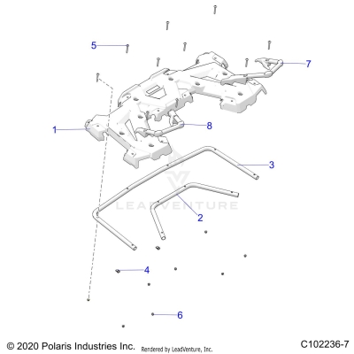 BODY, REAR RACK and HAND GRIPS - A23SDE57K4 (C102236-7)