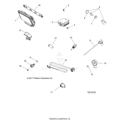 ELECTRICAL, SWITCHES, SENSORS, ECU and CONTROL MODULES - A19SYS95CH (101415)
