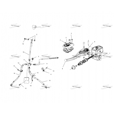 Controls Master Cylinder/Brake Line A01cl50aa