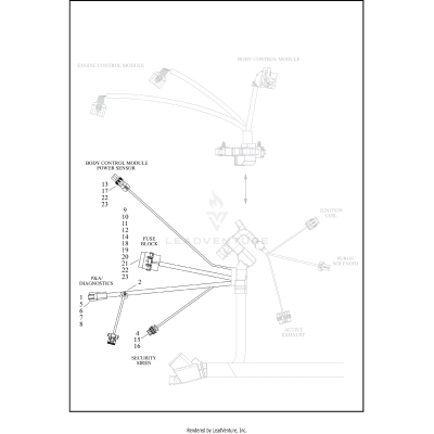 WIRING HARNESS, MAIN, NON-ABS (5 OF 7)