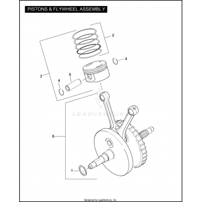 PISTON & FLYWHEEL ASSEMBLY 110™