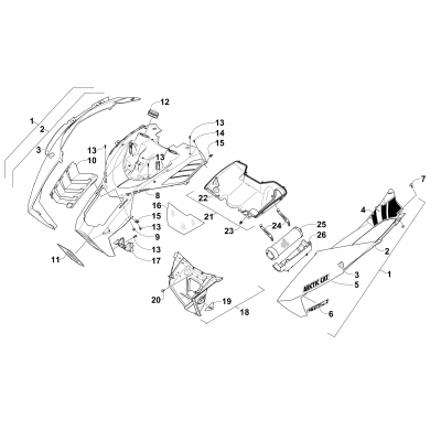 HOOD AND AIR INTAKE ASSEMBLY