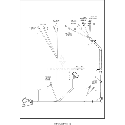 WIRING HARNESS, MAIN, ABS (3 OF 5)