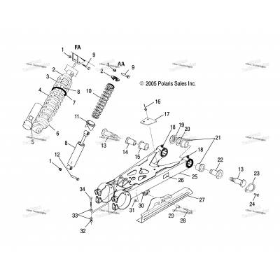 Swing Arm/Shock Mounting