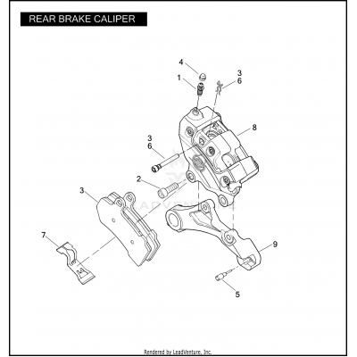 REAR BRAKE CALIPER