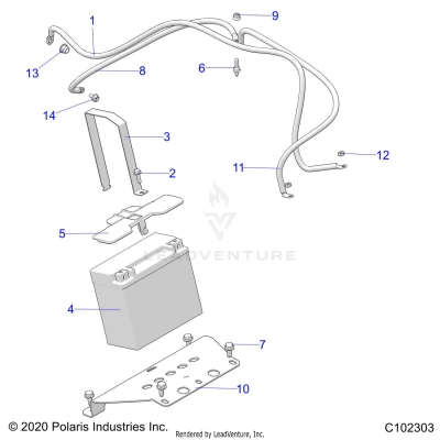 ELECTRICAL, BATTERY - A20SXM95AL/CAL (C102303)