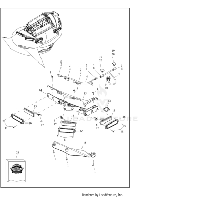 EMERGENCY LAMPS, FRONT