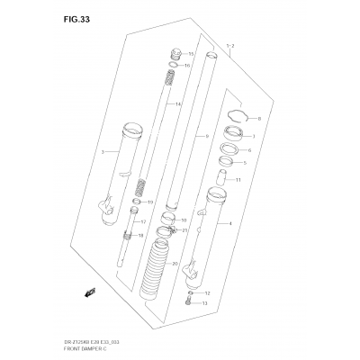 FRONT DAMPER (DR-Z125)