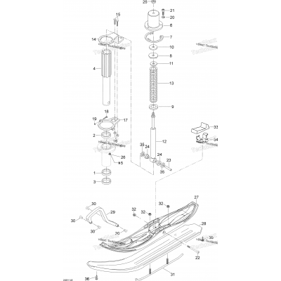 Front Suspension And Ski