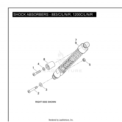 SHOCK ABSORBERS - 883/C/L/N/R, 1200C/L/N/R