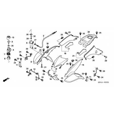 FRONT FENDER / REVERSE ASSIST ('05-'06)