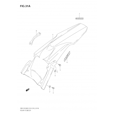 REAR FENDER (RM-Z450 L1)