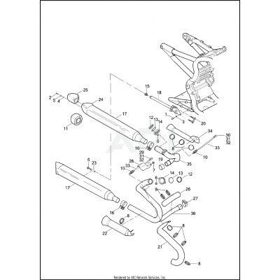 EXHAUST SYSTEM - VRSCF