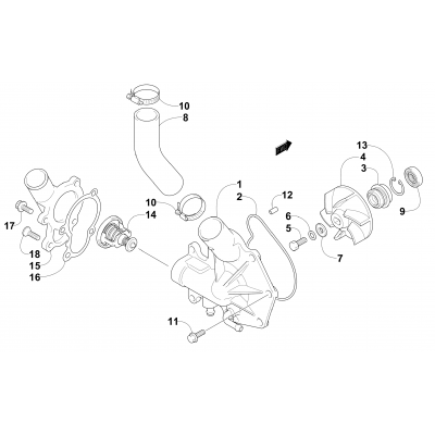 WATER PUMP/WATER MANIFOLD