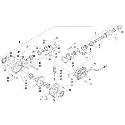 FRONT DRIVE GEARCASE ASSEMBLY