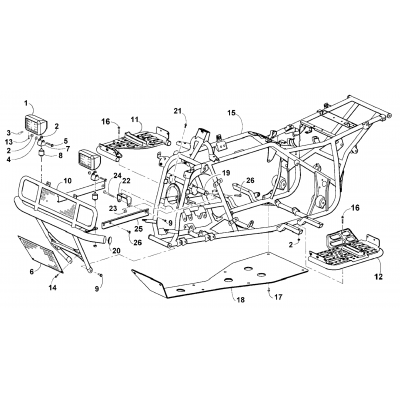 FRAME AND RELATED PARTS