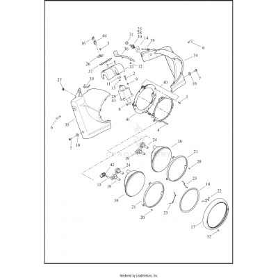 NACELLE AND HEADLAMP - FLHR, FLHRC AND FLHRXS