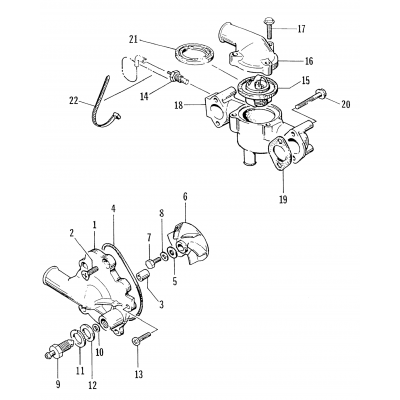 WATER PUMP/WATER MANIFOLD