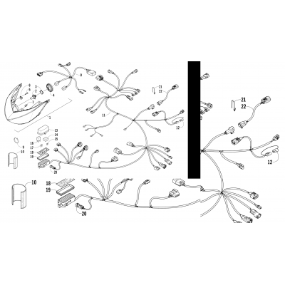 HEADLIGHT AND WIRING ASSEMBLIES