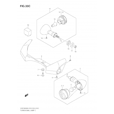 TURNSIGNAL LAMP (VZR1800ZK8)