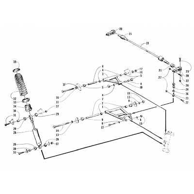 FRONT SUSPENSION AND SHOCK ABSORBER