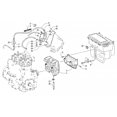 CARBURETOR AND FUEL PUMP ASSEMBLY